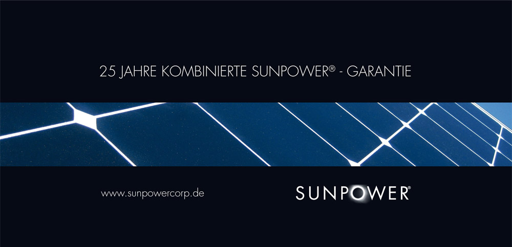 25-jähre SunPower-Garantie